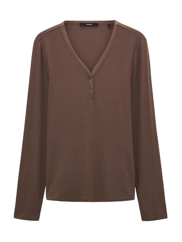 Someday Someday Majica 'Kinola'  moka smeđa