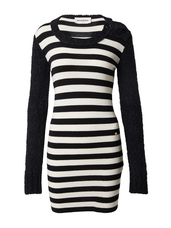Sonia Rykiel Sonia Rykiel Pletena haljina 'JANE'  crna / bijela