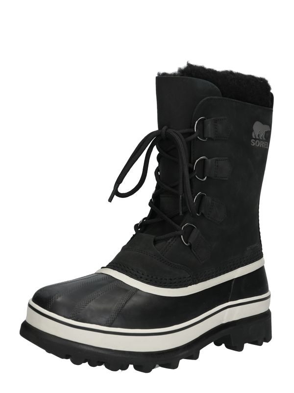 SOREL SOREL Čizme 'Caribou'  kameno siva / crna