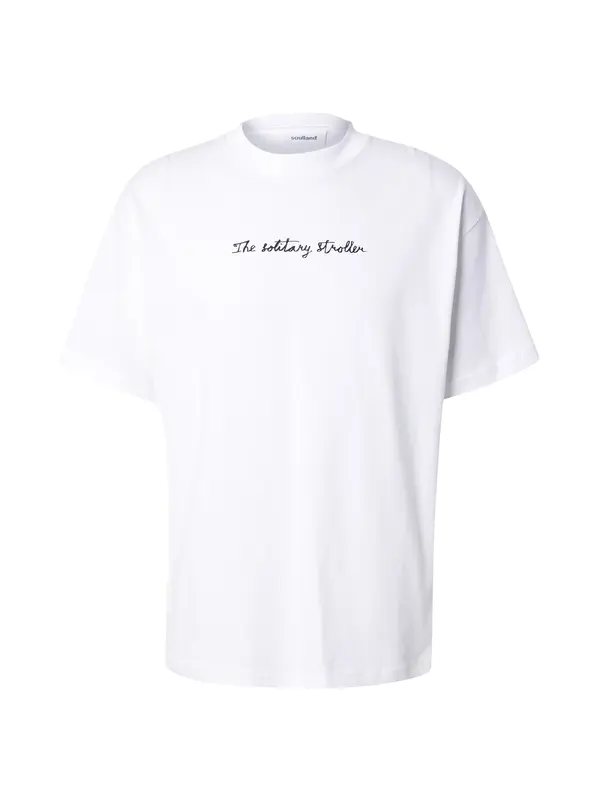 Soulland Soulland Majica 'KAI strolling'  crna / bijela