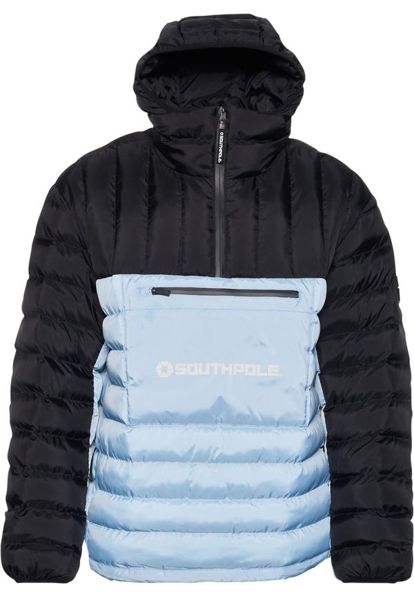 SOUTHPOLE SOUTHPOLE Zimska jakna 'Bubble Hybrid 1.0'  svijetloplava / siva / crna