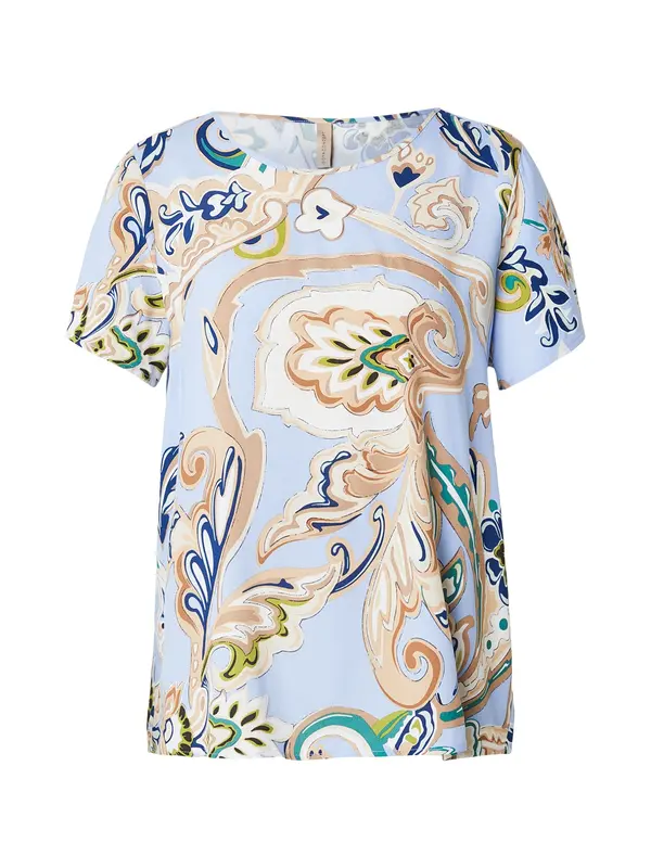 Soyaconcept Soyaconcept Bluza 'Casja 1'  bež / pastelno plava / svijetlosmeđa / maslinasta