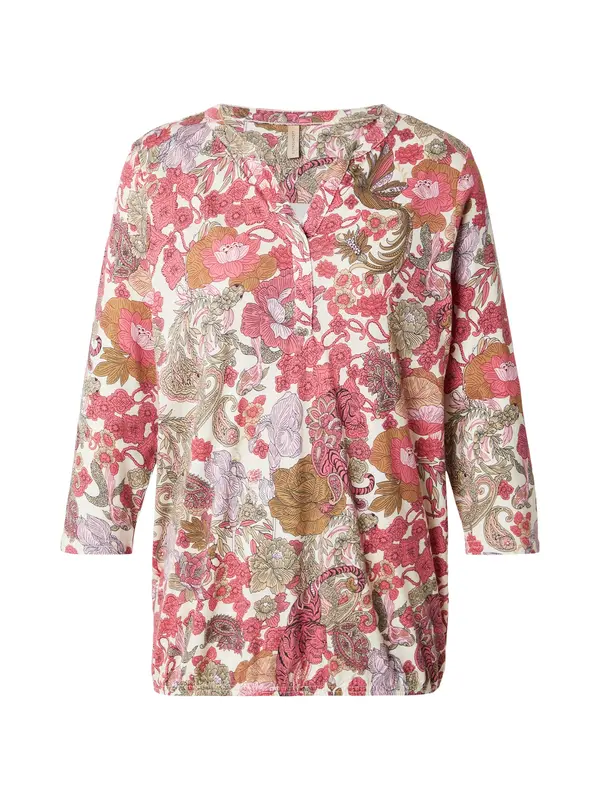 Soyaconcept Soyaconcept Bluza 'FELICITY'  ecru/prljavo bijela / svijetlosmeđa / lila / roza