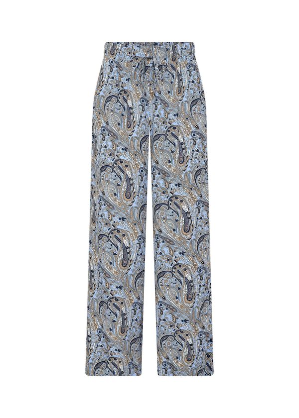 Soyaconcept Soyaconcept Hlače 'PIANNA'  svijetlobež / morsko plava / svijetloplava / bijela