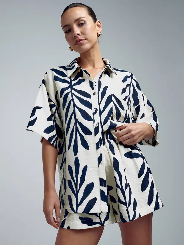 St MRLO St MRLO Bluza 'Kady'  morsko plava / bijela