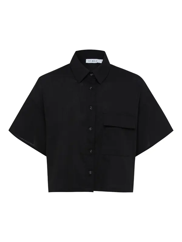 St MRLO St MRLO Bluza 'MONDELLO BLOUSE'  crna