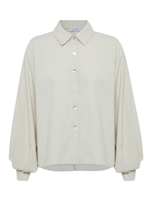 St MRLO St MRLO Bluza 'SWANSEA BLOUSE'  nude