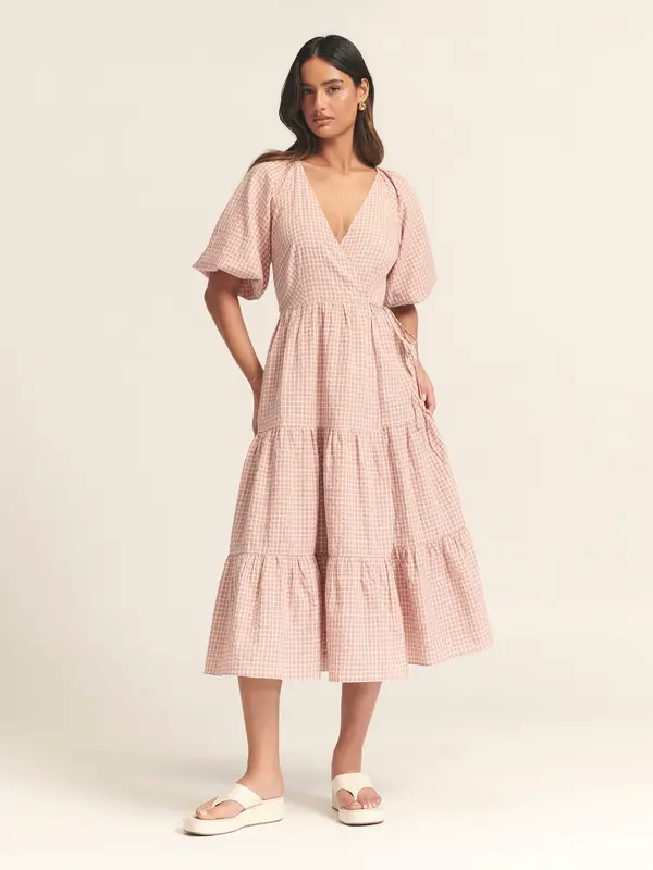 St MRLO St MRLO Haljina 'CHARMED DRESS'  svijetloroza / bijela