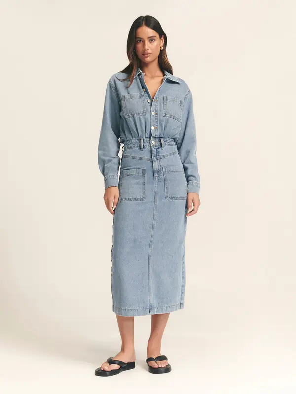 St MRLO St MRLO Haljina 'HAMISH MIDI DRESS'  plava