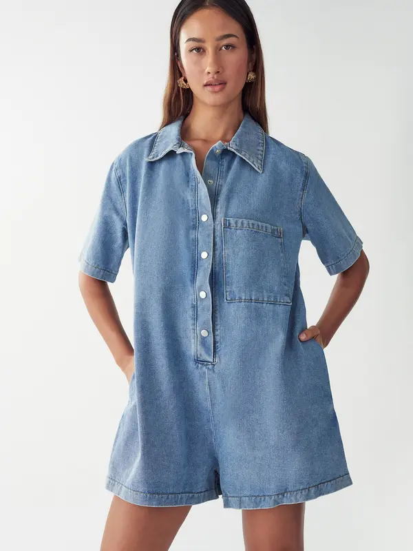 St MRLO St MRLO Kombinezon 'DENIM PLAYSUIT'  plavi traper