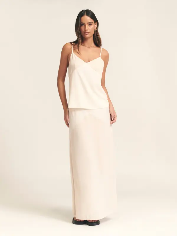 St MRLO St MRLO Suknja 'SHADOW MAXI SKIRT'  nude