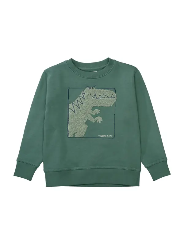 STACCATO STACCATO Sweater majica  mornarsko plava / kaki / sivkasto zelena