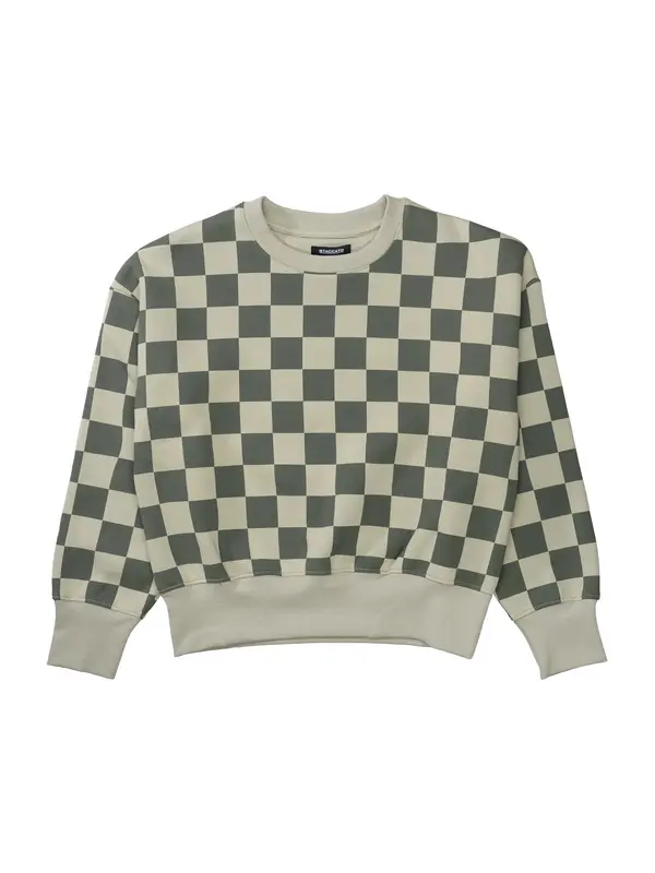 STACCATO STACCATO Sweater majica  pastelno zelena / tamno zelena