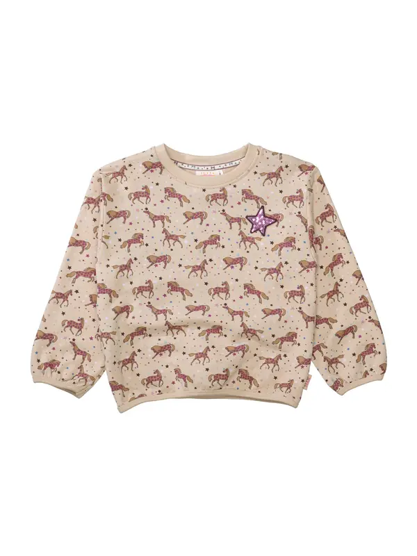 STACCATO STACCATO Sweater majica  smeđa / bež siva / roza