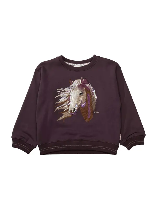 STACCATO STACCATO Sweater majica  smeđa / ljubičasta / boja vina / bijela