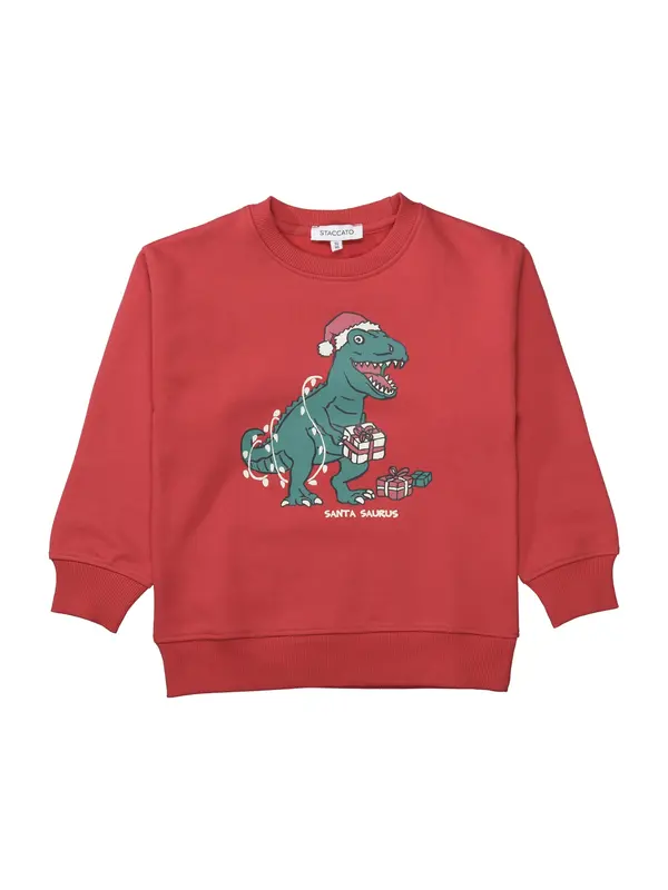 STACCATO STACCATO Sweater majica  zelena / crvena / bijela