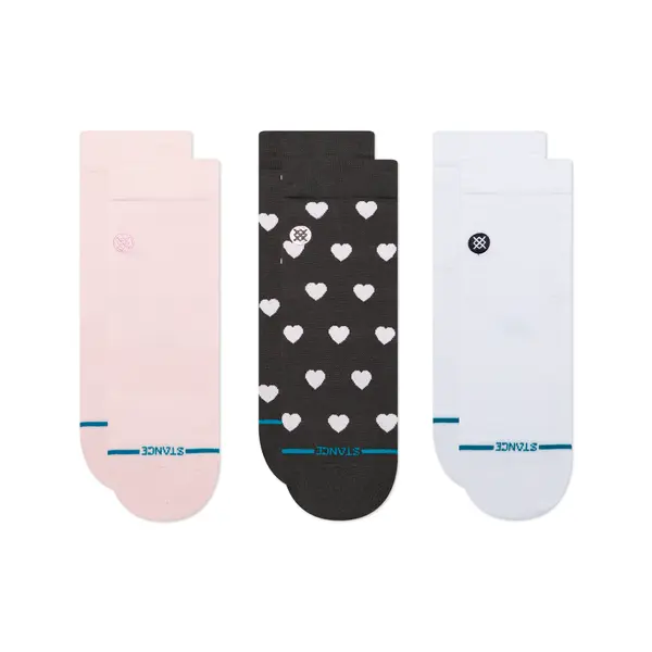 Stance Stance Čarape 'Hearts Lowrider'  roza / crna / bijela
