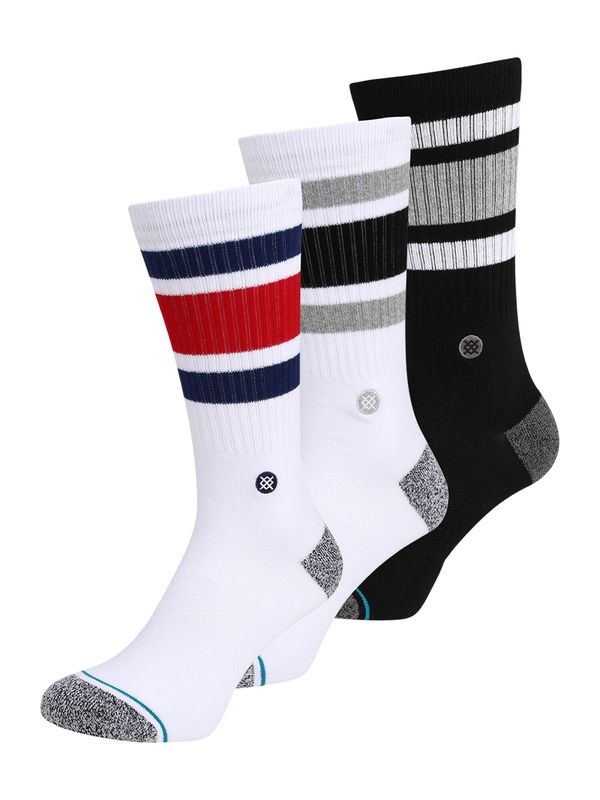 Stance Stance Sportske čarape  siva melange / vatreno crvena / crna / bijela