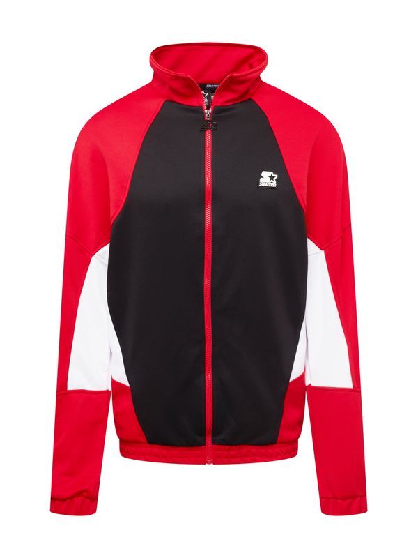 Starter Black Label Starter Black Label Prijelazna jakna  vatreno crvena / crna / bijela
