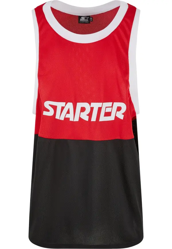 Starter Starter Majica  svijetlocrvena / crna / bijela