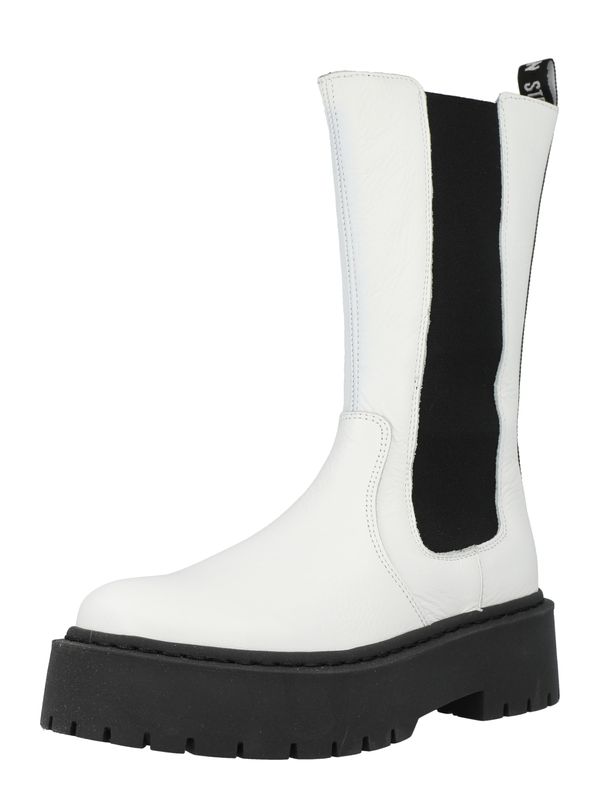 STEVE MADDEN STEVE MADDEN Chelsea čizme 'VIVIANNE'  crna / bijela