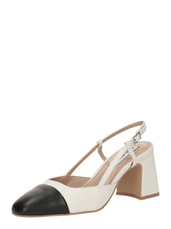 STEVE MADDEN STEVE MADDEN Cipele s potpeticom i otvorenom petom 'Zeina'  crna / bijela