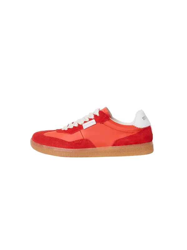 STEVE MADDEN STEVE MADDEN Niske tenisice 'Emporia'  narančasto crvena / svijetlocrvena / bijela
