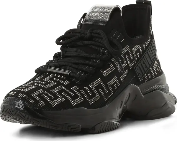 STEVE MADDEN STEVE MADDEN Niske tenisice 'Maxout'  crna / srebro