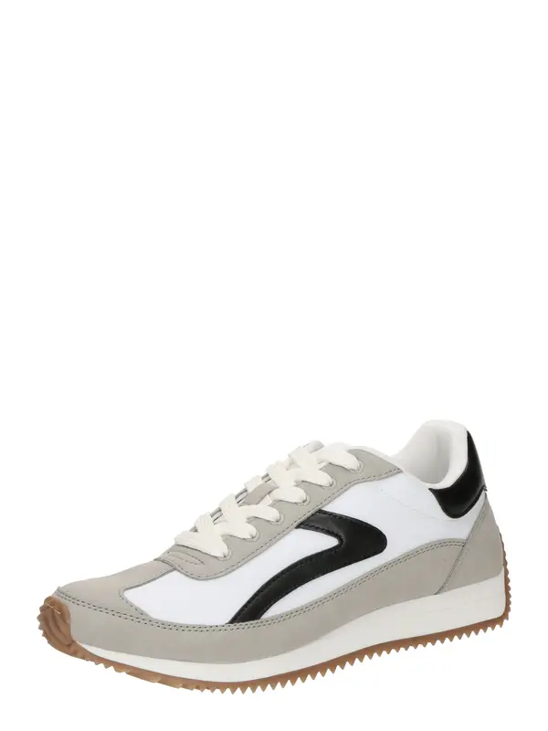 STEVE MADDEN STEVE MADDEN Niske tenisice 'Nellaa'  taupe siva / crna / bijela