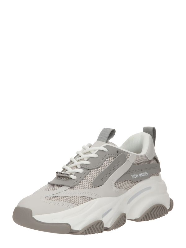 STEVE MADDEN STEVE MADDEN Niske tenisice 'POSSESSION'  siva / bež siva / svijetlosiva / bijela