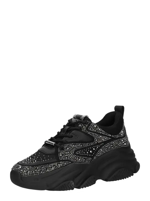 STEVE MADDEN STEVE MADDEN Niske tenisice 'Privy'  crna / prozirna