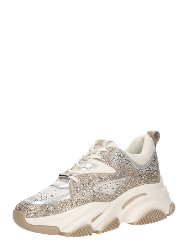 STEVE MADDEN STEVE MADDEN Niske tenisice 'Privy'  zlatna / srebro / bijela