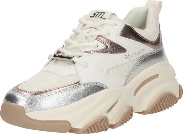 STEVE MADDEN STEVE MADDEN Niske tenisice 'PROGRESSIVE'  bronca / srebro / bijela
