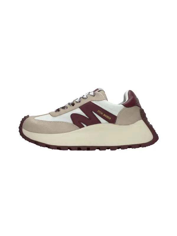 STEVE MADDEN STEVE MADDEN Niske tenisice 'Supercampo'  bež / trešnja crvena / bijela