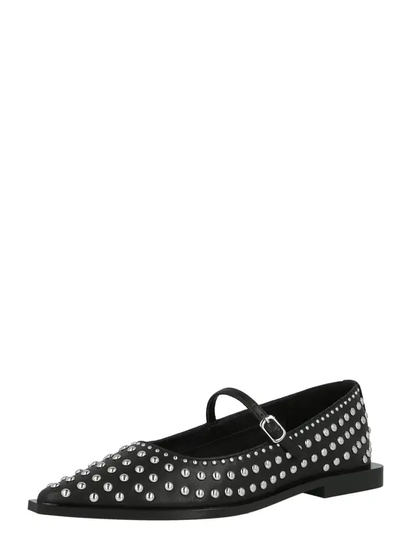 STEVE MADDEN STEVE MADDEN Otvorene balerinke 'Gennie'  crna / srebro