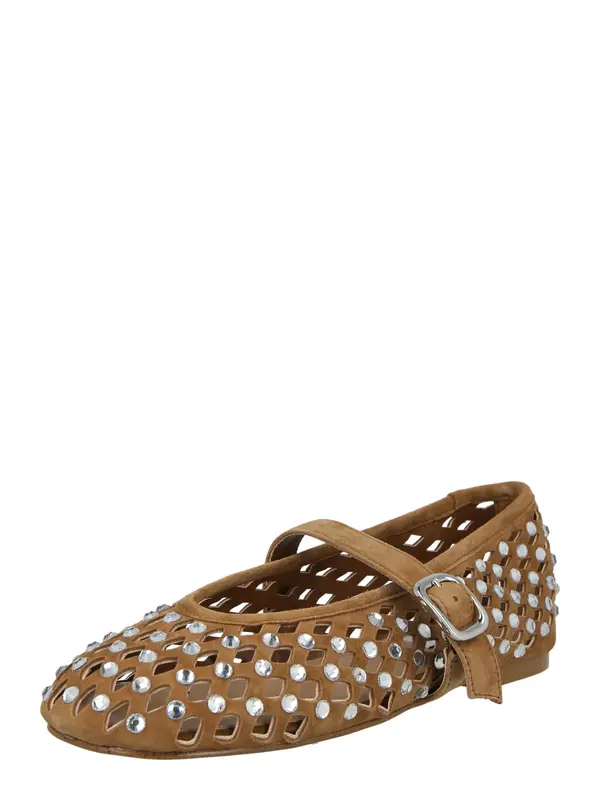 STEVE MADDEN STEVE MADDEN Otvorene balerinke 'Rerun'  karamela / srebro
