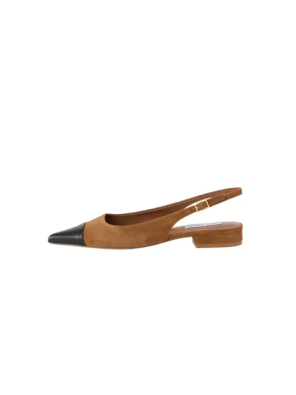 STEVE MADDEN STEVE MADDEN Otvorene balerinke 'Rowyn'  karamela / crna