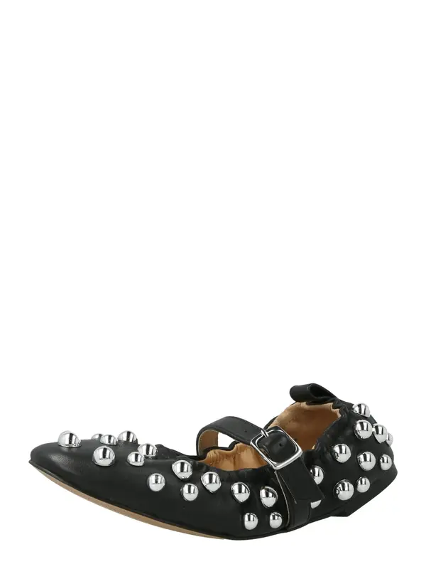 STEVE MADDEN STEVE MADDEN Otvorene balerinke 'Sunrays'  crna / srebro