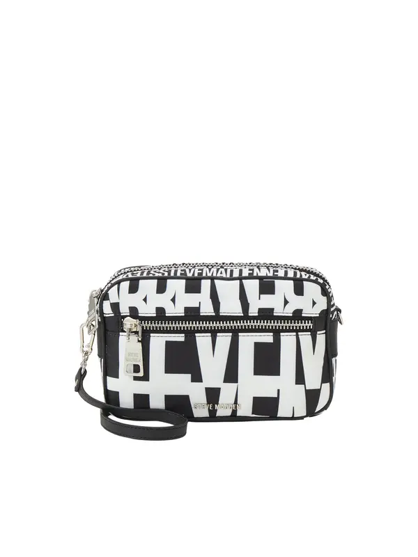 STEVE MADDEN STEVE MADDEN Torba preko ramena 'Bvades'  crna / bijela