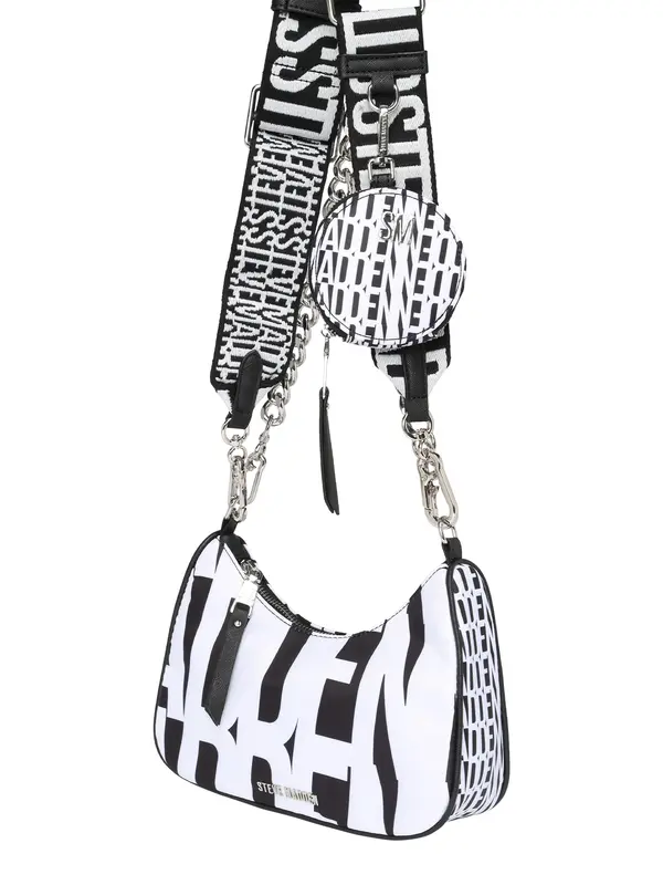 STEVE MADDEN STEVE MADDEN Torba za na rame 'BVISUAL'  crna / bijela