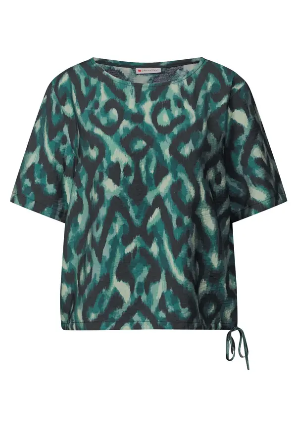 STREET ONE STREET ONE Bluza  smaragdno zelena / menta / crna