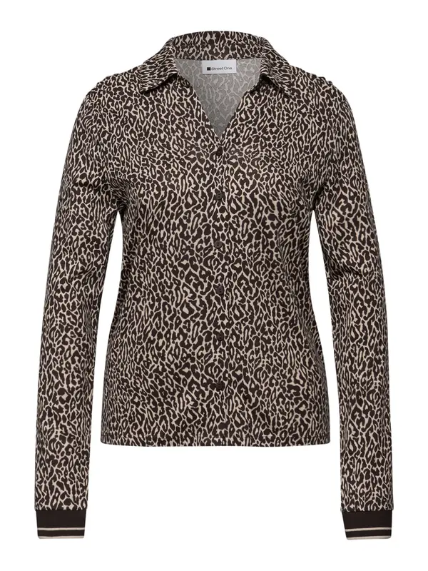 STREET ONE STREET ONE Bluza  smeđa / crna