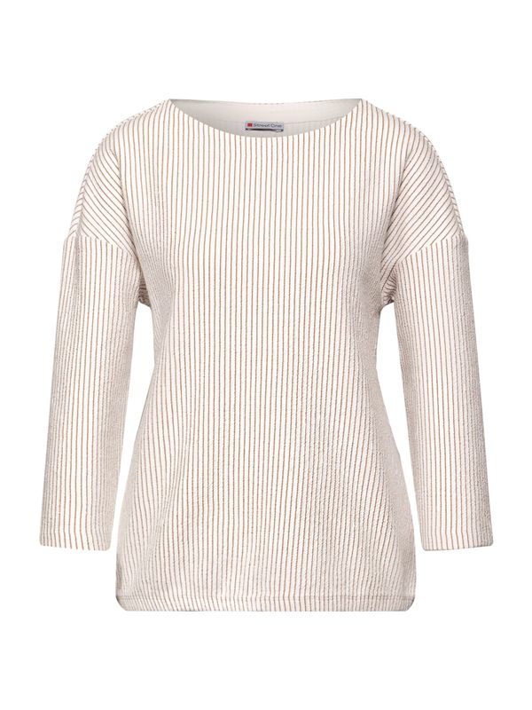 STREET ONE STREET ONE Majica  karamela / bijela