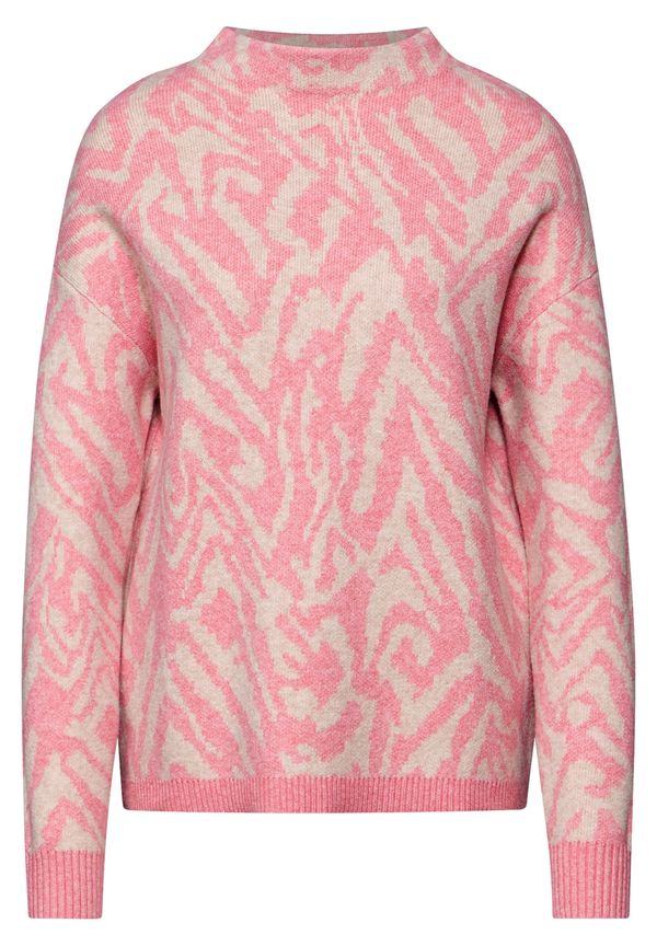 STREET ONE STREET ONE Pulover  roza / bijela