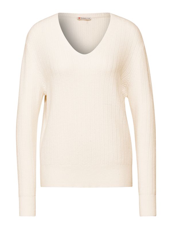 STREET ONE STREET ONE Pulover  vuneno bijela