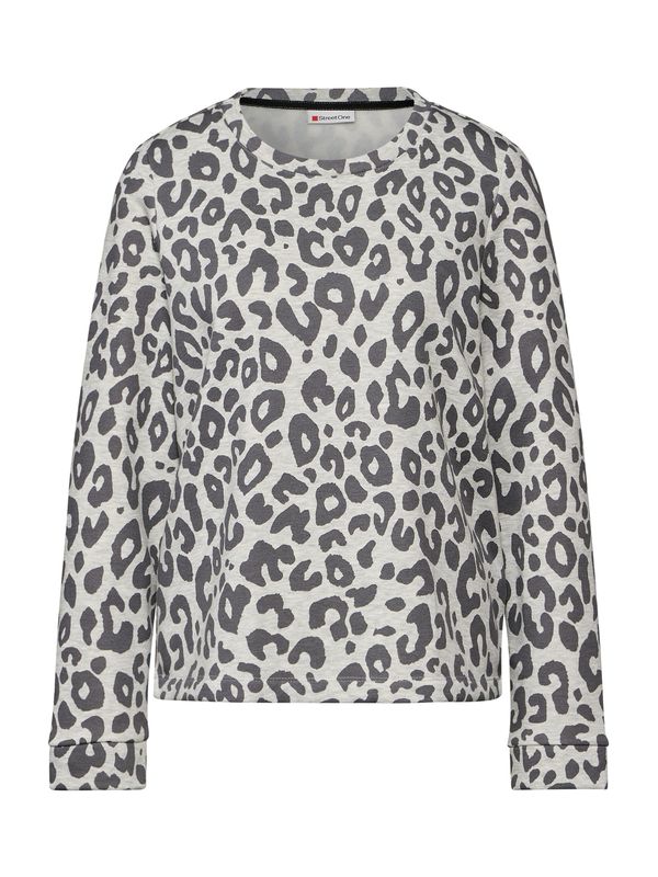 STREET ONE STREET ONE Sweater majica  siva / crna