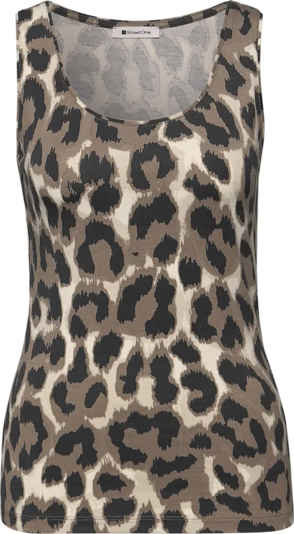 STREET ONE STREET ONE Top 'Anni'  bež / tamno bež / crna