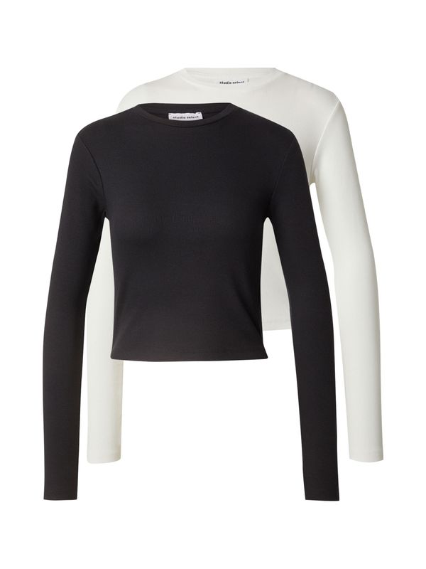 STUDIO SELECT STUDIO SELECT Majica 'Betty'  crna / bijela