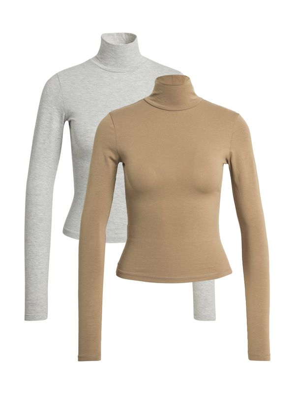 STUDIO SELECT STUDIO SELECT Majica 'Mila'  siva melange / maslinasta