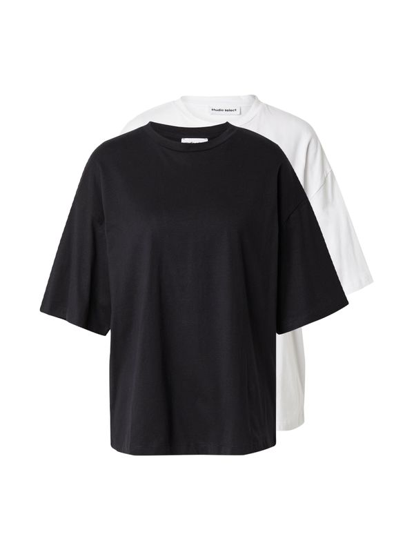 STUDIO SELECT STUDIO SELECT Majica 'Victoria'  crna / bijela